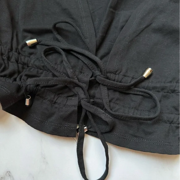 NWOT Princess Polly US 0 Jamison Reid Crop Top Black - Picture 7 of 14